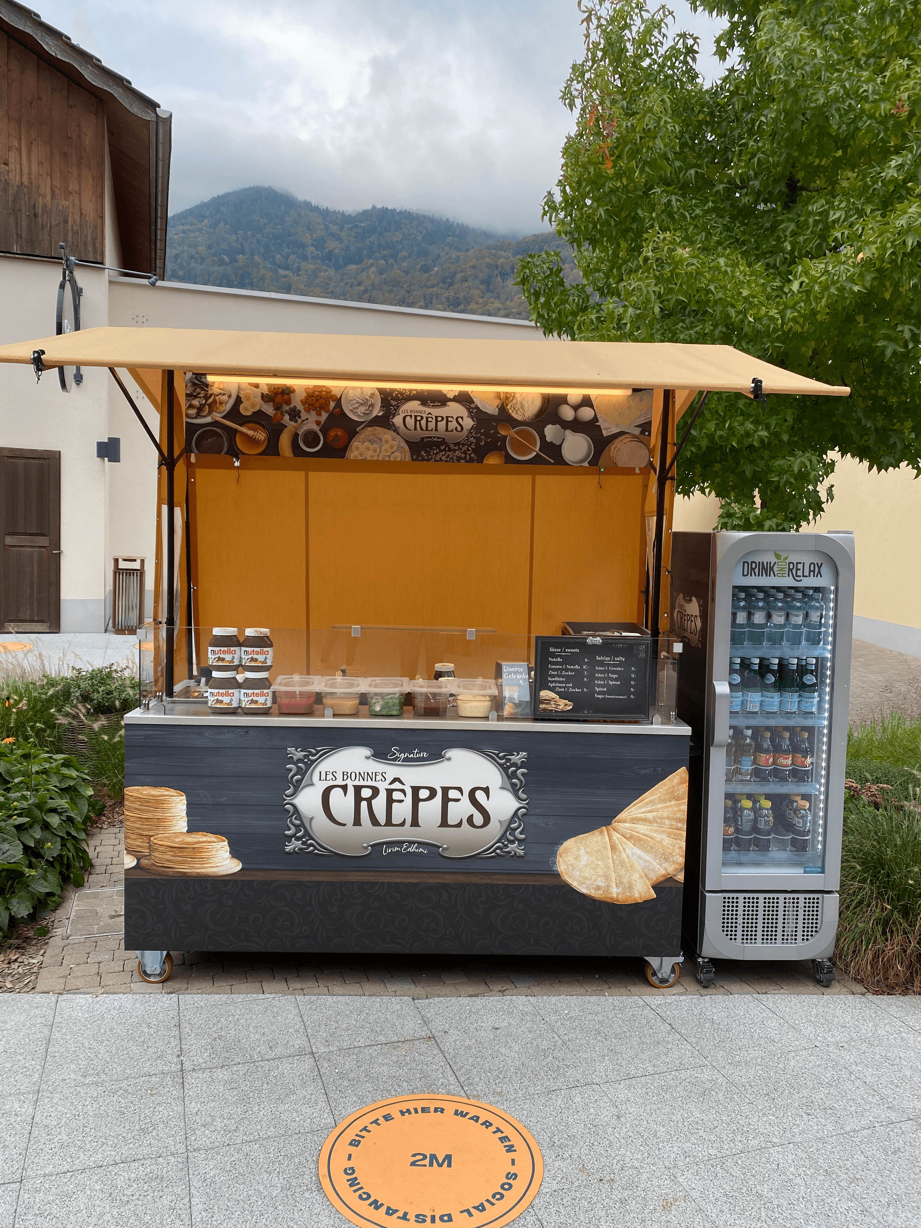 Crêpes Stand am Rheinfall